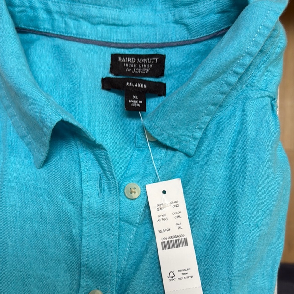 J. Crew Blue Casual Button Down Shirt